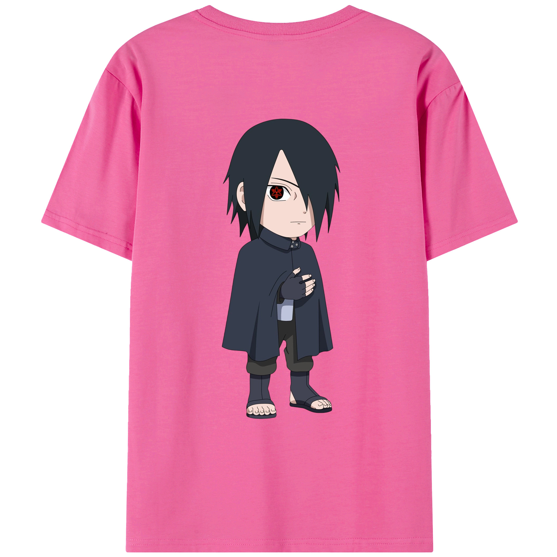 （画像用） NARUTO -ナルト- うちは サスケ Uchiha Sasuke レディース半袖Tシャツ(バックプリント)